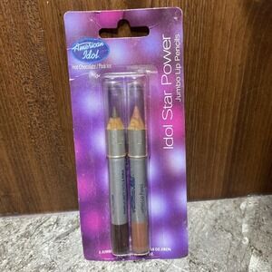 2 American Idol Star‎ Power Jumbo Lip liner Pencil Hot Chocolate/ Pink Ice